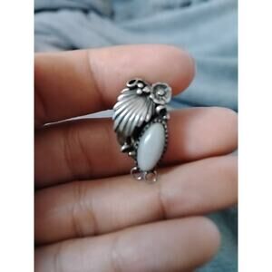 vintage Native American sterling silver charm or pendant Mother Of Pearl